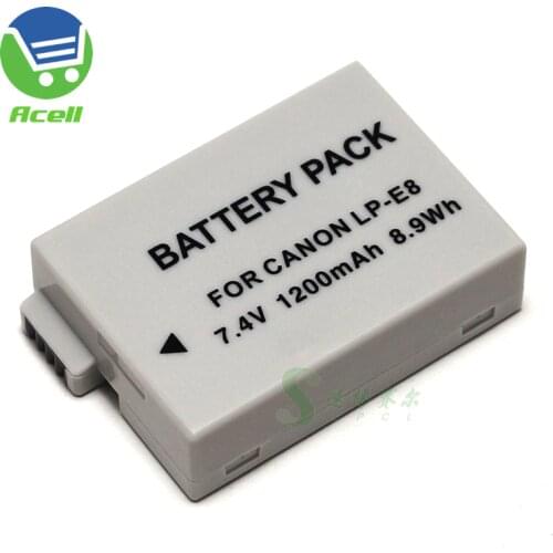 LP-E8 LPE8 Battery for Canon EOS 700D 650D 600D 550D EOS Rebel T2i T3i T4i T5i EOS Kiss X4 X5 X6i X7i Camera