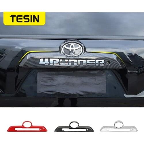 TESIN Car Stickers for Toyota 4Runner 2010+ Car Rear Tail Door Handle Decoration Cover for Toyota 4Runner 2010+ Accessories