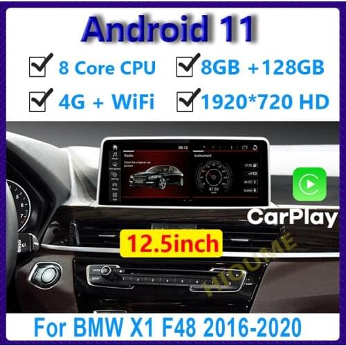 12.3" Android 10 Car Multimedia Player for BMW X1 E84 F48 2009-2020 GPS Navigation Radio Stereo CarPlay WiFi 4G LTE Touch Screen