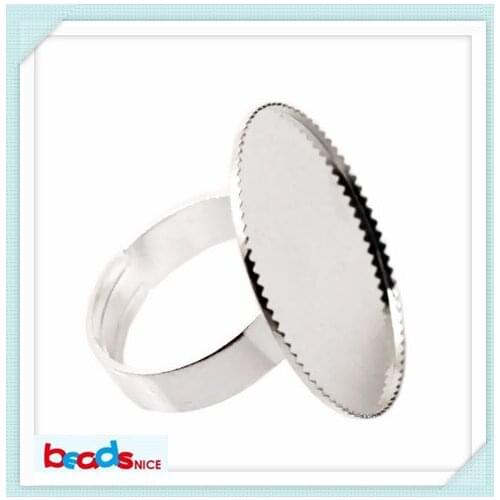 Beadsnice high quality ring bezel setting 20mm crankset ring blanks cabochon base of diy jewelry design ID9640