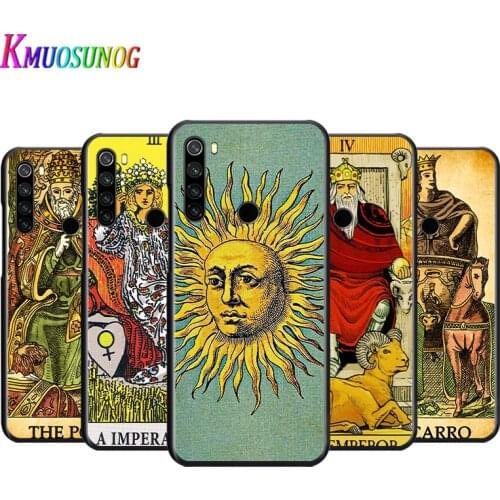 Luck Prediction Tarot Black Silicone Soft Cover For Xiaomi Redmi Note 10 10S 9 9S Pro Max 9T 8T 8 7 6 5 Pro 5A Phone Case