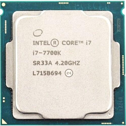 Intel Core i7-7700K Quad-Core cpu 4.2GHz 8-Thread LGA 1151 91W 14nm i7 7700K processor tested working
