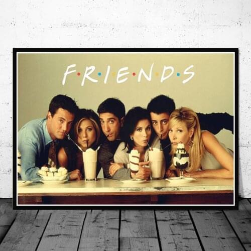 Friends Usa Tv Series Show Canvas Painting Posters And Prints Pictures On The Wall Vintage Poster Decorative Home Decor Obrazy