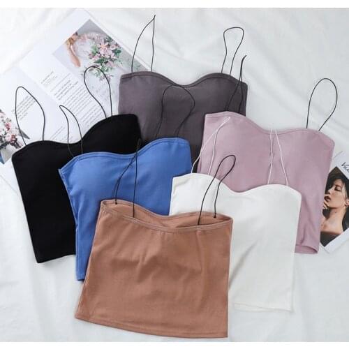 Sexy Women Tank Top Paded Cross Vest Crop Tee Camisole Girls Beauty Back Feminino Top топ Comfortable Cami топики женские