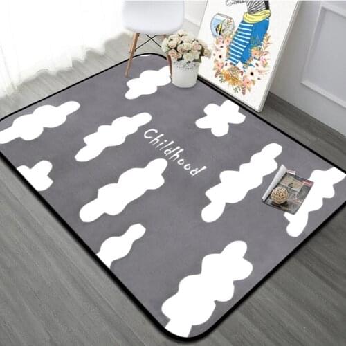 Cute Clouds Kids Room Play Tents Carpets Nordic Plants Cactus Home Decor Carpet Living Room Rugs Geometric Bedroom Floor Mat