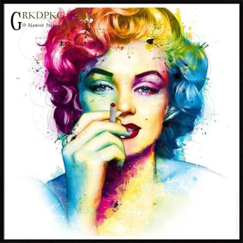 Monroe drill gift 5d diamond painting full square 3D diamond embroidery Cross stitch pictures of rhinestones Wedding decoration