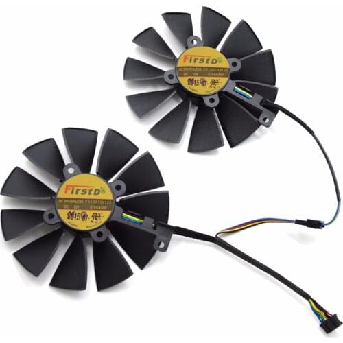New 95MM Firstdo FD10015H12S 0.55A 4PIN 5Pin Cooler Fan For ASUS GTX 970 980 TI R9 380 Strix Graphics Video Card Cooler Fan