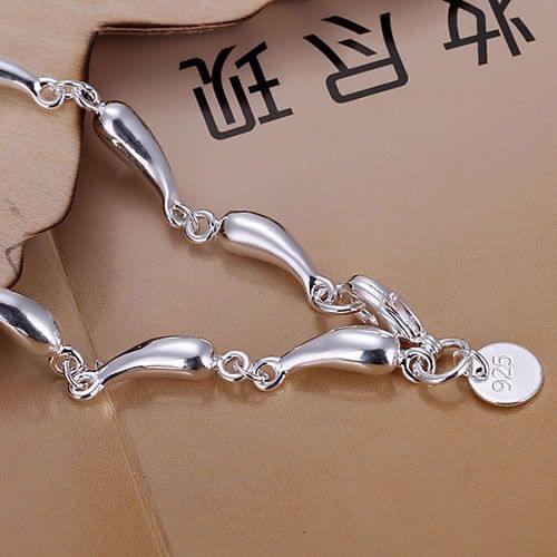 Wholesale High Quality Jewelry Bridal Jewelry Silver Color Water Drop Bracelets For Women Best Gift SMTH209 Fashion Bracelet