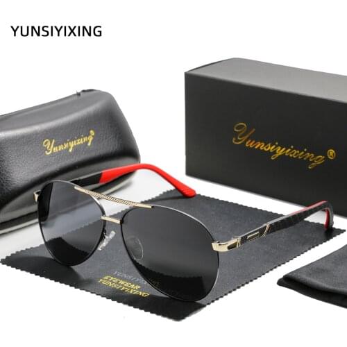 YUNSIYIXING Polarized Men Sunglasses Pilot Vintage Driving Sun Glasses For Men/Women Anti-glare Mens Eyewear lunettes de soleil