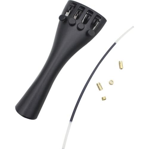 Violin Fiddle Tailpiece Drawplates with 1pcs Tailgut 4 Fine-Tuning High Quality Aluminum Alloy Violino Accessories