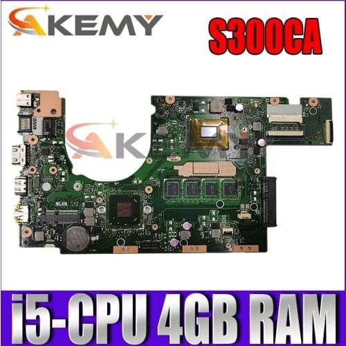 S300CA i5 CPU 4GB RAM Motherboard REV 2.0 For ASUS S300C S300CA S300 Laptop motherboard 100% Tested