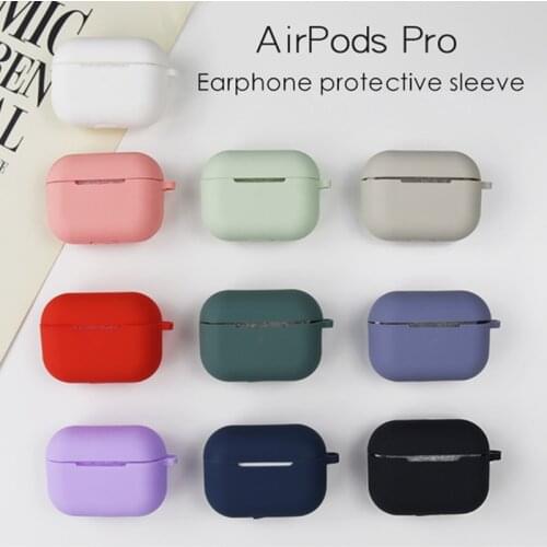 Silicone Case For Apple Airpods Pro Case Wireless Bluetooth Earphone accessories Cover Apple Air Pod pro Case 3 Fundas