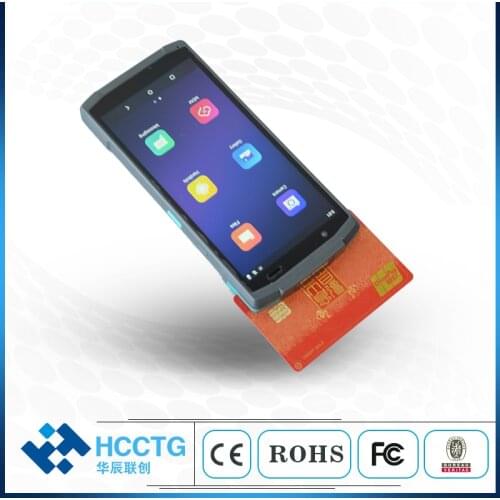 PCI CE 13.56MHZ NFC smart pos machine android 10.0 with qr code reader HCC-CS20