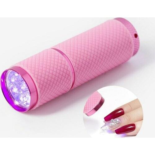 Mini UV Led Light UV LED Lamp Nail Dryer for Gel Nails 9 LED Flashlight Portability Nail Dryer Machine Nail Art Tools UV Light