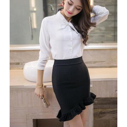Spring And Autumn Loaded Hip Lotus Leaf Package Hip Skirt Mini Tight Elastic Sexy Plus Size Skirt faldas mujer saia S-5XL
