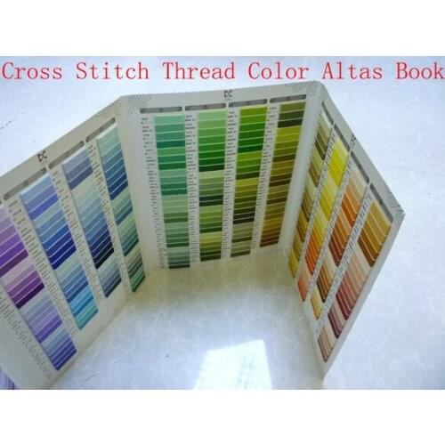 Embroidery Best Quality Hand Made Cross Stitch Real Thread Color Map Book For Choosing Accurate Color More Genuine Color