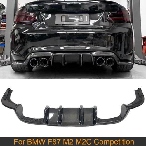 2 Series Rear Diffuser Lip For BMW F87 M2 M2C Competition 2016-2018 Car Rear Bumper Diffuser Lip Spoiler Splitters Carbon Fiber