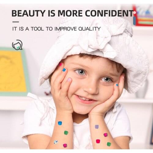 1Set Girls Makeup Set Princess Nail Machine and Nail Stickers,for Kids