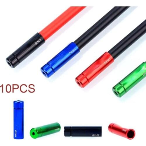10pcs RISK 4/5mm Housing Ferrules Crimps Accessories Wire Tip Cable End Cap MBT Road Bike Accessories 4mm Shift /5mm Brake Line