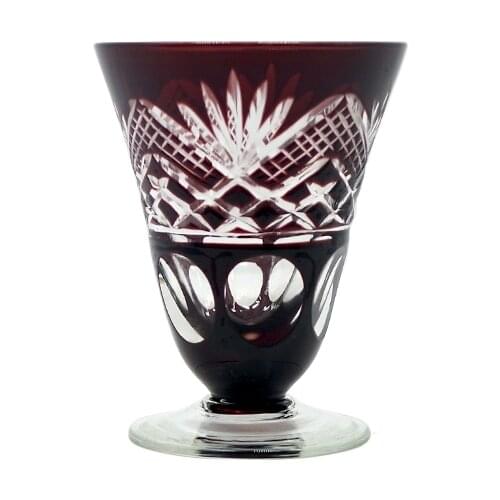 High Quality Edo Kiriko Glass Goblet Wine Glass Hand-cut Champagne Goblet Two Pieces Set