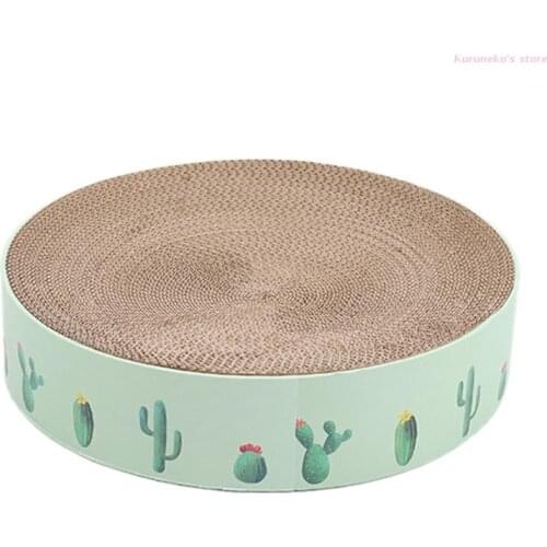 83XC Corrugated Cardboard Cat Catnip Scratcher Board Nail Scraper Mat Kitten Bed Toy