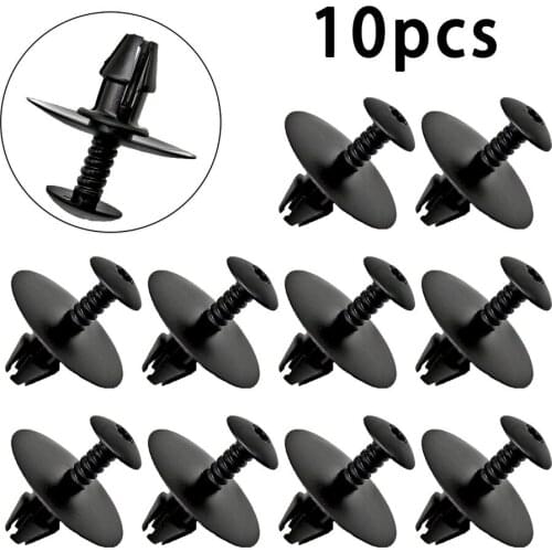 A0019900192 Clips Black Side Skirt Nylon Panel Retainer Rocker Trim 10Pcs