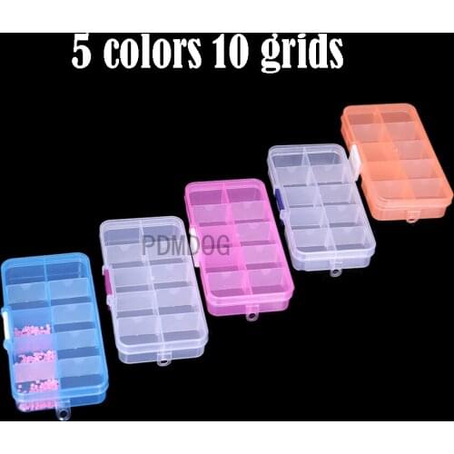 5 colors 10 grids Diamond Painting Tools Storage Box Rhinestone Mosaic Container box diamond painting accessories Accessory
