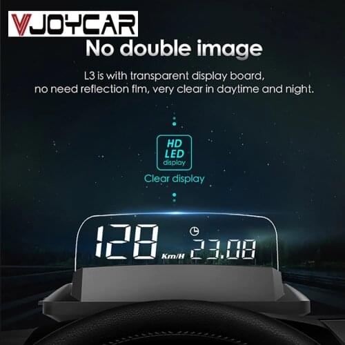 Aliexpress Best HD Mirror HUD Head Up Display Car Speed Projector With Fuel Consumption Speeding RPM High Temperature Alarm