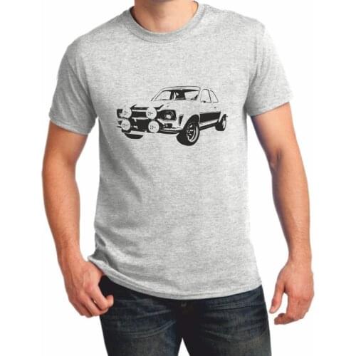 American Classic Muscle Car Escort Mk1 T-Shirt Rs Mexico Rally Car Classic Retro Print T-Shirt 2019 Fashion Oneck Top Cotton