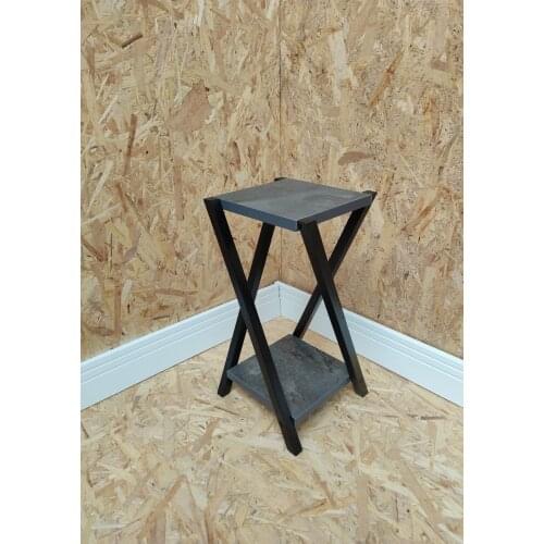 Black Decorative Coffee Table Flower bed