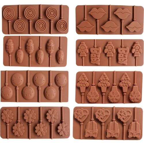Diy Cake Decorating Fondant Chocolate Jelly Pudding Lollipop Silicone Biscuit Cookies Treat Molds
