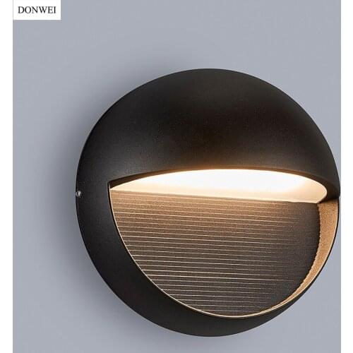 DONWEI 10W led Porch Light Outdoor Decoration IP65 Waterproof Aluminum Wall Lamp for Corridor Courtyard Balcony Fence