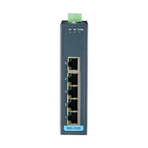 EKI-2525-BE EKI2525 5-port 10/100Base-TX Industrial Unmanaged Ethernet Switch