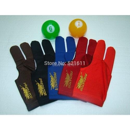 Freepost 100pcs/lot high Elasticity 3 finger billiard gloves/Pool Table Snooker billiard table Gloves