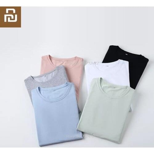 Youpinlovers round neck T-shirt Breathable sweat Skin-friendly Cotton men woman Short sleeve