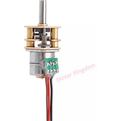 GM12-10 Micro Mini 10mm Stepping Gear Motor Two-phase Four-wire Stepper Motor Reduction Ratio 20:1/50:1/100:1/150:1/ 298:1