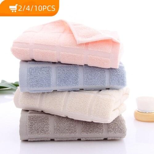 Cotton 32 Shares Simple STYLE Face Towel Fast Drying Travel Gym Camping Sports Soft Handchief Toalha Thick Towel