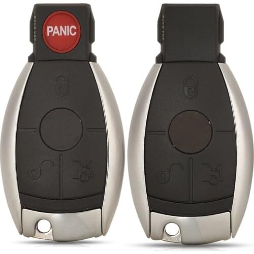 Jingyuqin NEC 3/4 Buttons Replacement Remote Key Shell For Mercedes Benz CLS W204 W202 W212 W211 W203 W205
