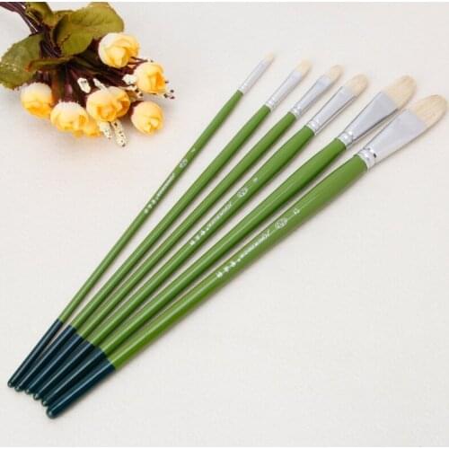 6Pcs Brushes Set for Art Painting Oil Watercolor Drawing Craft Tool DIY Kid S03 21 Dropshipping