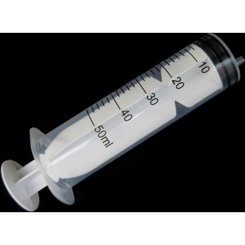 50ml Measuring Syringe Plastic Syringe With Cover Measuring Nutrient Hydroponics And Accurately Measured