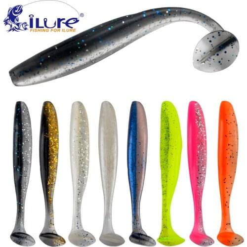 ILure 5pcs/lot 7cm/10cm soft lures Easy Shiner Soft Wobblers Fishing Lure Silicone Double Swimbaits isca Artificial Carp Fishing