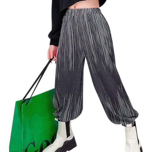 Girl Pants Patchwork Trousers Girl Casual Style Sweatpants For Children Spring Autumn Girl Clothes 6 8 10 12 14