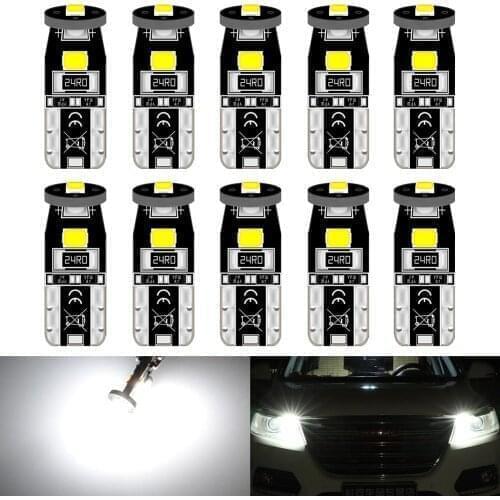 10pcs T10 W5W 194 168 Led Bulbs For Subaru Forester Legacy Parking Lights Car LED Side Light Trunk Interior Lamp 12V 6000k White