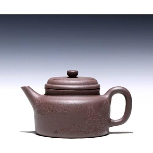 TaoYuan 】 yixing ores are recommended TaoJianChun all hand teapot azure mud carved painting DE bell 260 cc