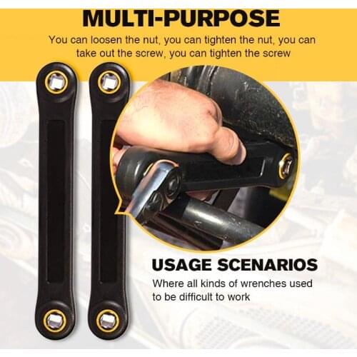 Isfriday Universal Extension Wrench Adjustable Spanner Automotive Tools Ratchet Wrench for Car Vehicle Auto Replacement Parts