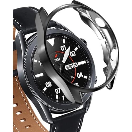 Protector Cases Compatible for Samsung Galaxy Watch 3 R850 41mm,R840 45mm,High Hardness Flexible TPU Protector Case Cover