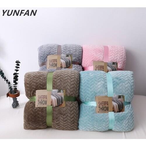 Winter Soft Luxurious Warm Thick Sherpa Throw Blanket Coverlet Reversible Fuzzy Microfiber for Couch Adult Gift solid blankets