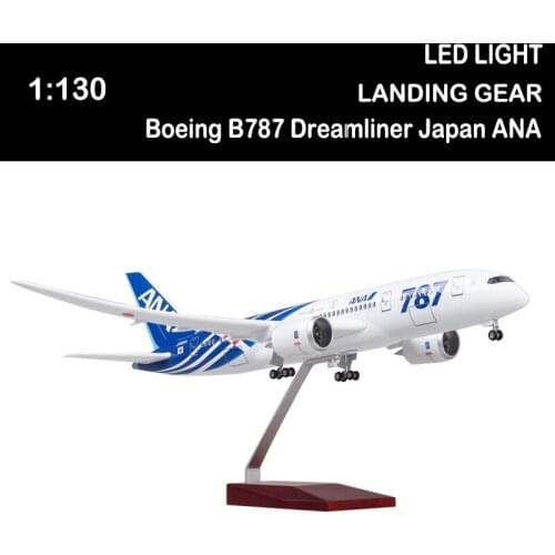 1/130 47cm Airplane Boeing 787 B787 Dreamliner Aircraft Japan ANA Airline Model Alloy Metal Base Light Wheel Diecast Plane Toy