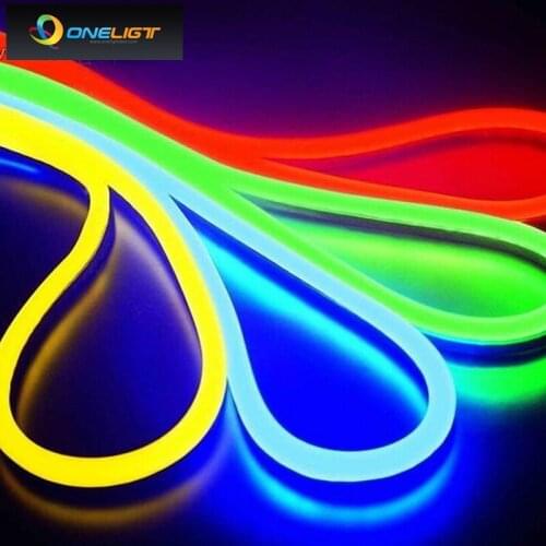 14m/roll 110V 220V led flex neon light 2-wires with 80led/m Red/Blue/Green/RGB/White/Yellow Color Free shipping
