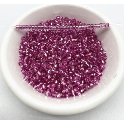 15g 2--4mm Unreal Color Filled with Silver Rice Beads Charm Czech Glass Seed Beads for Jewelry Making DIY Bracelet Necklace #23